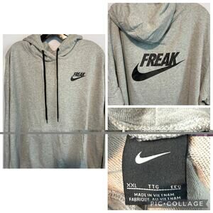 Nike Giannis FREAK Pullover Hoodie Sweater Mens XXL Gray CZ0439-063